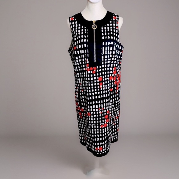Per Se Dresses & Skirts - Per Se, Vintage, Black and White Sleeveless Dress with Red Accents | Size 8
